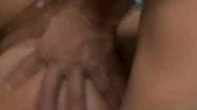 Gorgeous brunette hot interracial gangbang