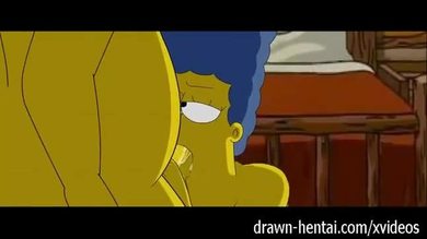 Simpsons - marge et artie afterparty