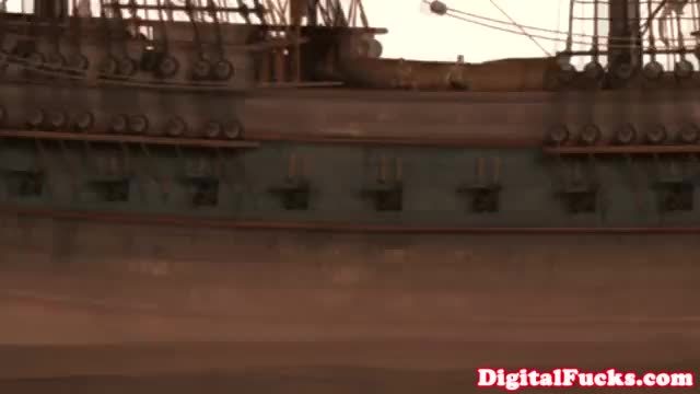 Une pirate qui fait plaisir au capitaine