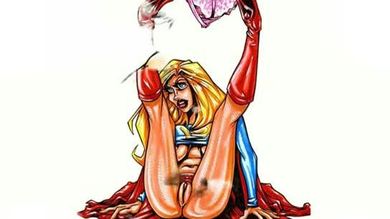 Orgie de super-héros de dessins animés célèbres