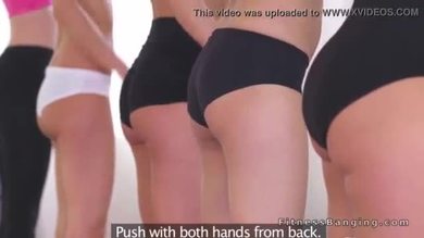 Coach frange doggy style brunette sexy