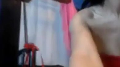 Gode cul-bouche sur webcam