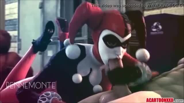 Batman et Arkham, des filles à grosse bite qui baisent dur.