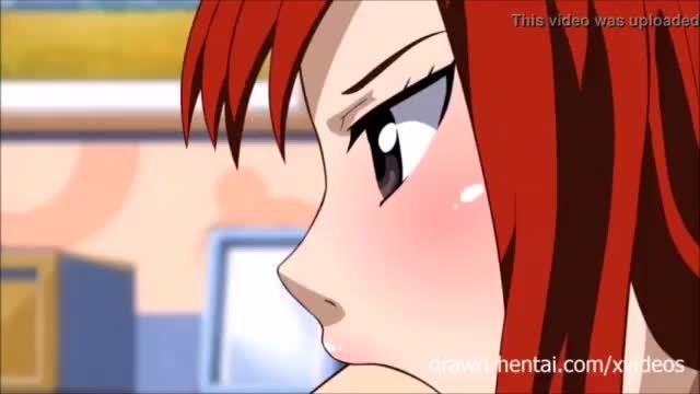 Fairy tail xxx parody - erza fait une pipe de rêve